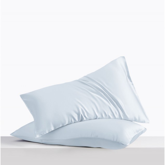 Online Alice Blue Envelope 22 Momme Mulberry Silk Pillowcase