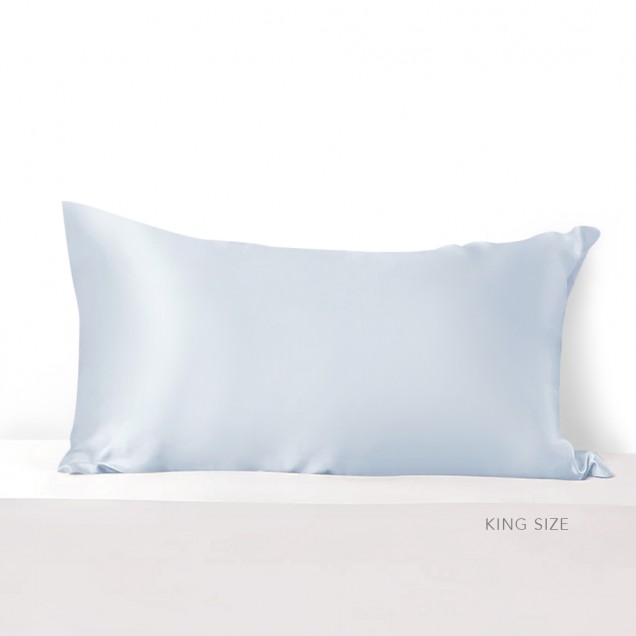 Online Alice Blue Envelope 22 Momme Mulberry Silk Pillowcase