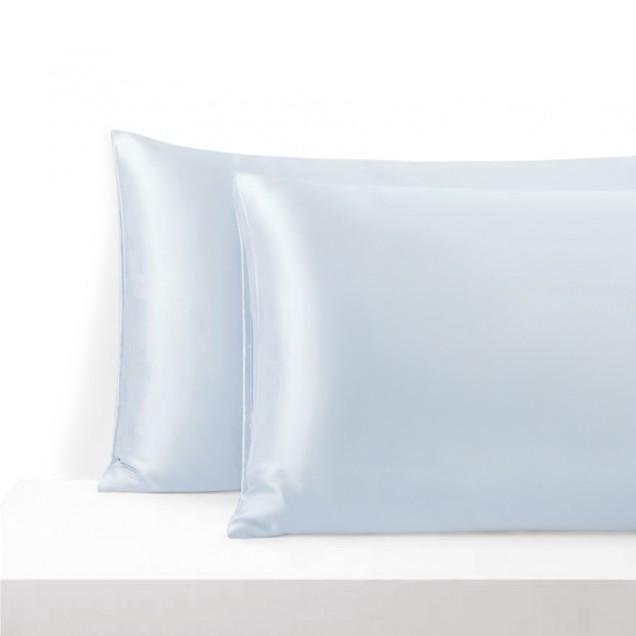 Online Alice Blue Envelope 22 Momme Mulberry Silk Pillowcase