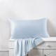 Online Baby Blue 22 Momme Mulberry Silk Pillowcase with Hidden Zipper