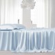 Online Baby Blue 22 Momme Mulberry Silk Sheet Set