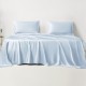 Online Baby Blue 22 Momme Mulberry Silk Sheet Set