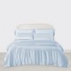 Online Baby Blue 3 PCS 22 Momme Mulberry Silk Duvet Cover Set