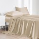 Online Beige 22 Momme Mulberry Silk Flat Sheet