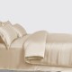 Online Beige 3 PCS 22 Momme Mulberry Silk Duvet Cover Set