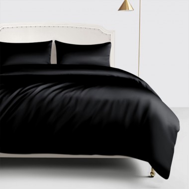 Online Black 22 Momme Mulberry Silk Duvet Cover