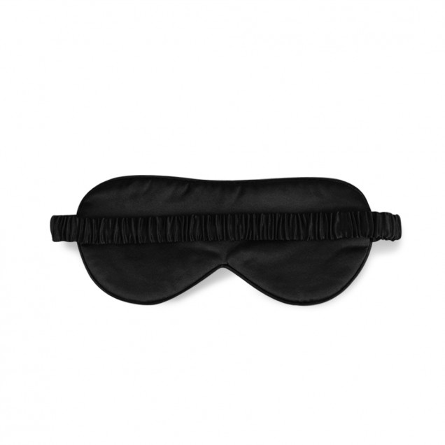 Online Black Dot Silk Sleep Mask