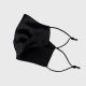 Online Black Double-Sided 22 Momme Silk Face Mask