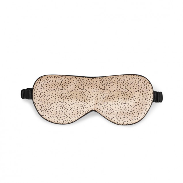 Online Black & Gold Silk Sleep Mask