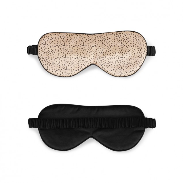 Online Black & Gold Silk Sleep Mask