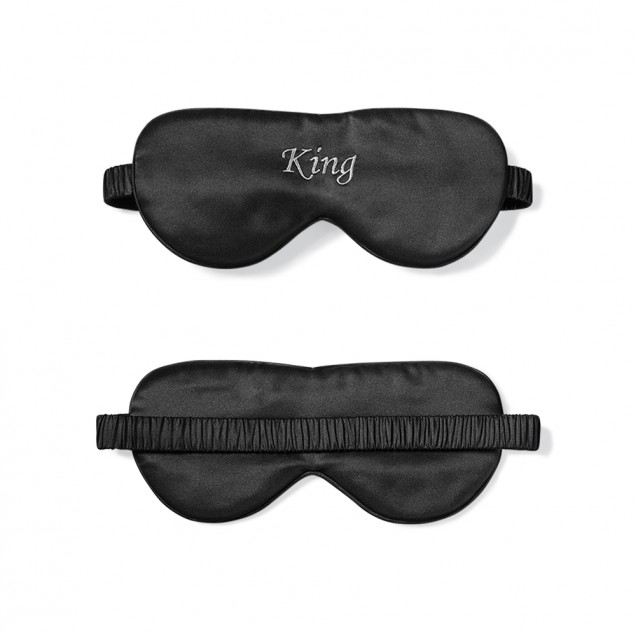 Online Black King Silk Sleep Mask