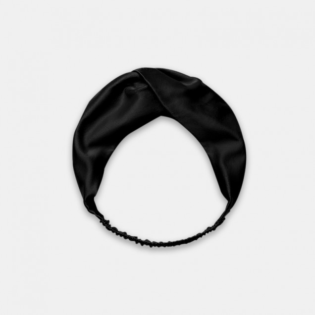 Online Black Mulberry Silk Headband