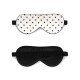 Online Black & White Heart Silk Sleep Mask