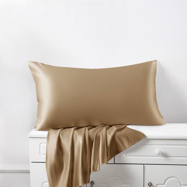 Online Cappuccino Envelope 22 Momme Mulberry Silk Pillowcase