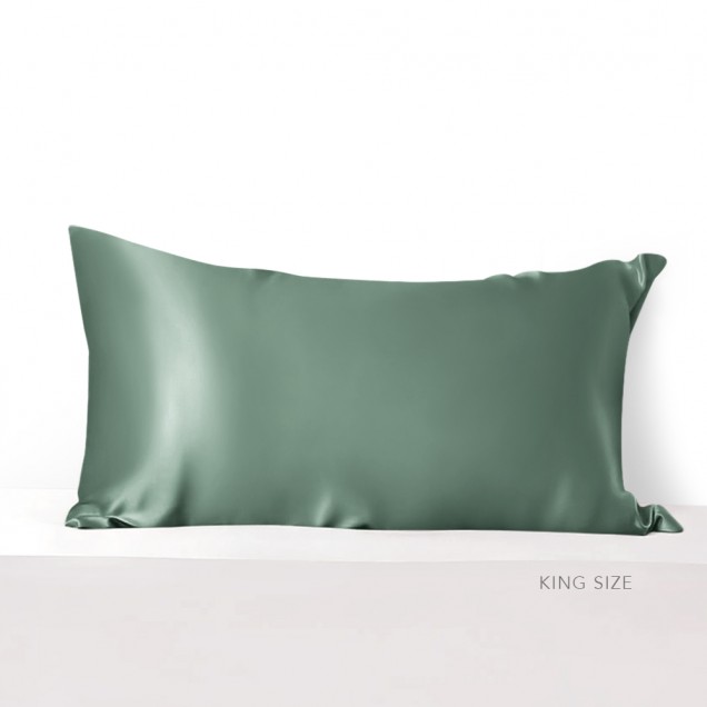 Online Celadon Green Envelope 22 Momme Mulberry Silk Pillowcase