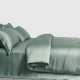 Online Celadon Green 3 PCS 22 Momme Mulberry Silk Duvet Cover Set