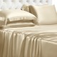 Online Champagne 22 Momme Mulberry Silk Fitted Sheet