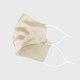 Online Champagne & White Double-Sided 22 Momme Silk Face Mask