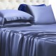 Online Dark Blue 22 Momme Mulberry Silk Fitted Sheet