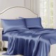 Online Dark Blue 22 Momme Mulberry Silk Flat Sheet