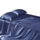 Online Dark Blue 22 Momme Mulberry Silk Sheet Set