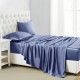 Online Dark Blue 22 Momme Mulberry Silk Sheet Set