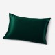 Online Dark Green Envelope 22 Momme Mulberry Silk Pillowcase