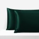 Online Dark Green Envelope 22 Momme Mulberry Silk Pillowcase