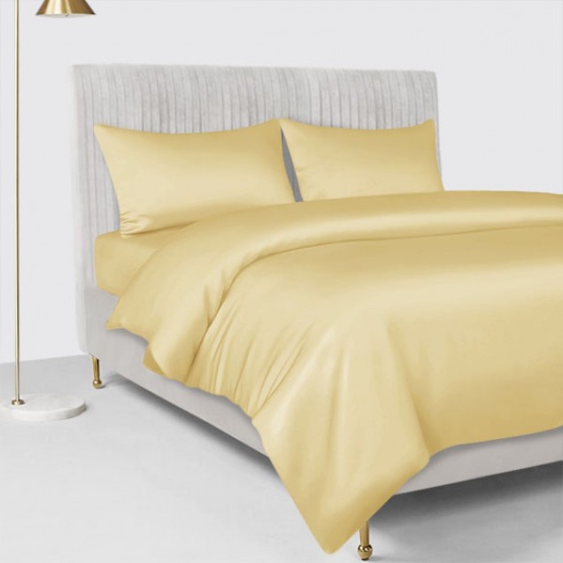 Online Gold 22 Momme Mulberry Silk Duvet Cover