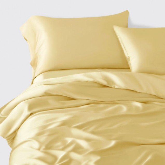 Online Gold 22 Momme Mulberry Silk Duvet Cover