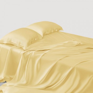 Online Gold 22 Momme Mulberry Silk Sheet Set