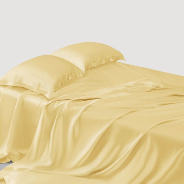 Online Gold 22 Momme Mulberry Silk Sheet Set