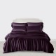 Online Grape 3 PCS 22 Momme Mulberry Silk Duvet Cover Set