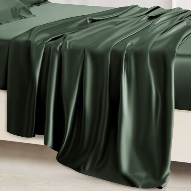 Online Hunter Green 22 Momme Mulberry Silk Sheet Set