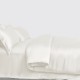 Online Ivory 3 PCS 22 Momme Mulberry Silk Duvet Cover Set