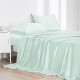 Online Light Cyan 22 Momme Mulberry Silk Flat Sheet