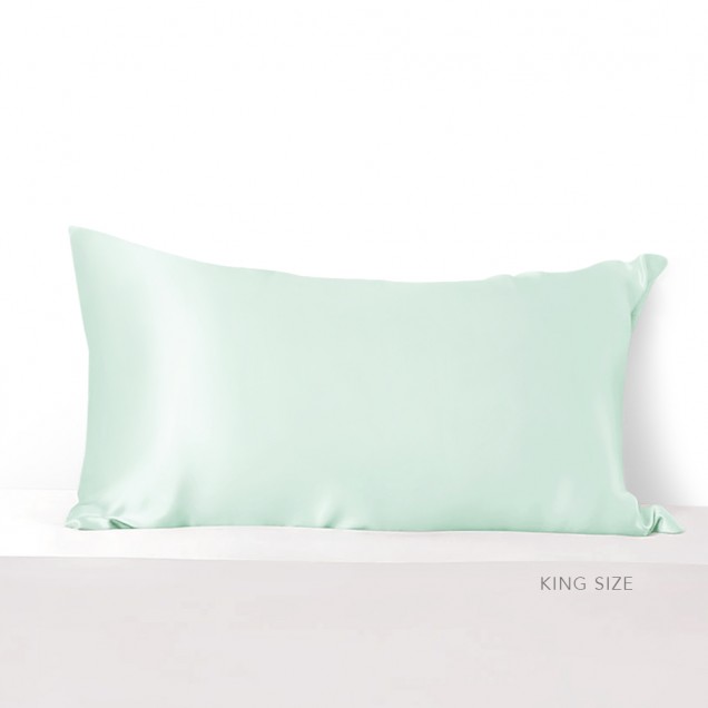 Online Light Cyan Envelope 22 Momme Mulberry Silk Pillowcase