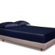 Online Navy 22 Momme Mulberry Silk Fitted Sheet