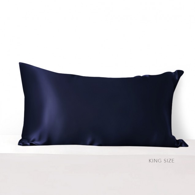 Online Navy Envelope 22 Momme Mulberry Silk Pillowcase