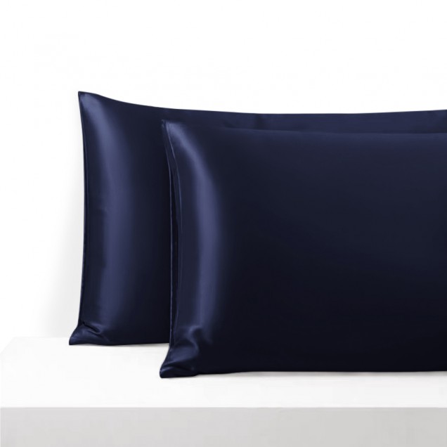 Online Navy Envelope 22 Momme Mulberry Silk Pillowcase