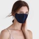 Online Navy & Black Double-Sided 22 Momme Silk Face Mask