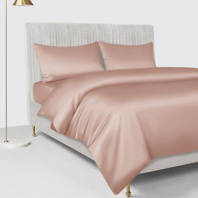 Online Pearl Pink 22 Momme Mulberry Silk Duvet Cover