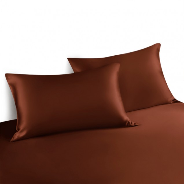 Online Rust Red Envelope 22 Momme Mulberry Silk Pillowcase