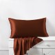 Online Rust Red Envelope 22 Momme Mulberry Silk Pillowcase