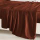 Online Rust Red 22 Momme Mulberry Silk Sheet Set