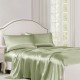 Online Sage Green 22 Momme Mulberry Silk Flat Sheet