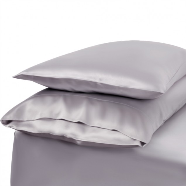 Online Silver Envelope 22 Momme Mulberry Silk Pillowcase