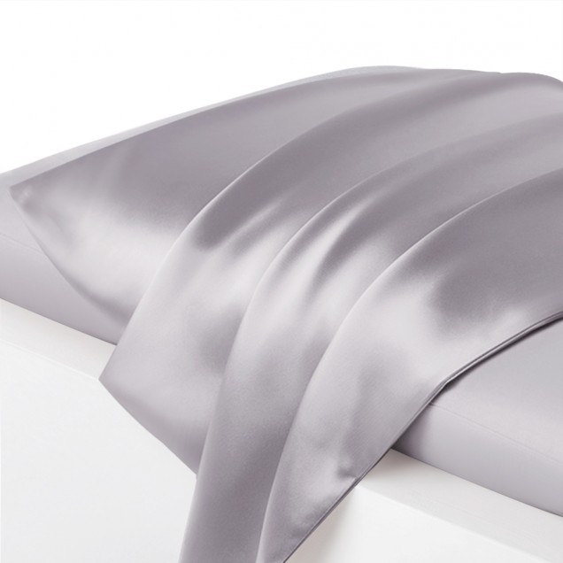 Online Silver Envelope 22 Momme Mulberry Silk Pillowcase