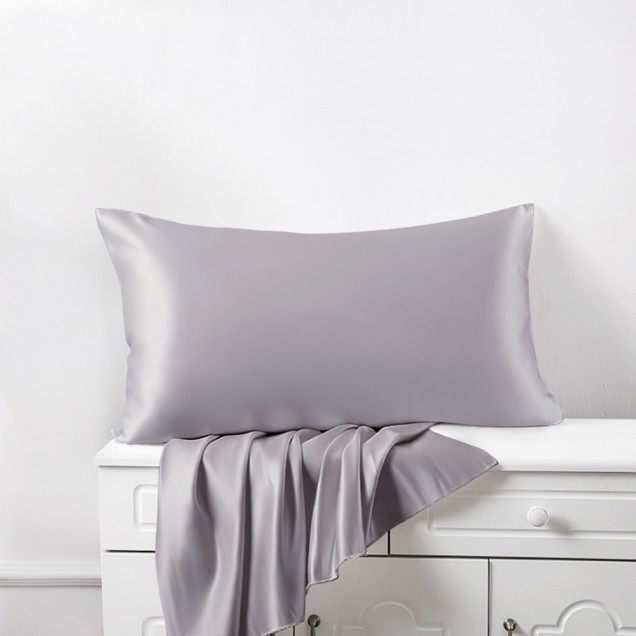 Online Silver Envelope 22 Momme Mulberry Silk Pillowcase