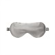 Online Silver & Ivory Suede Rose Silk Eye Mask